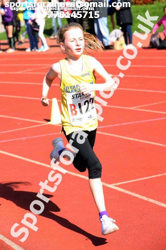 Girls under-13s  Northern 3 Stage Road Relay, SportsCity, Manchester. Photo: David T. Hewitson/Sports for All Pics